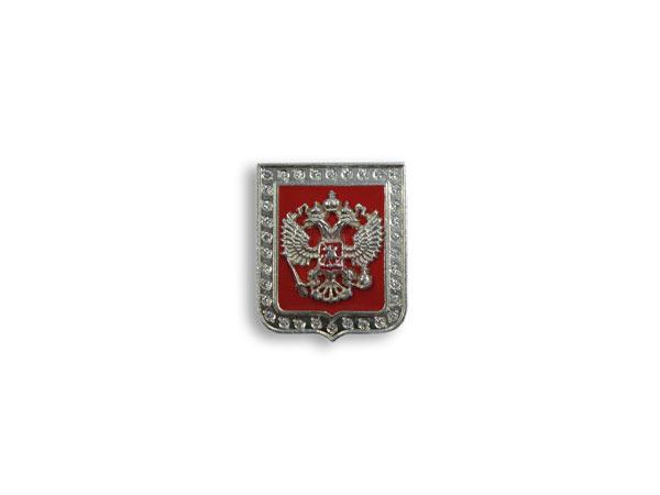 Нагрудный знак "Герб РФ на щите"